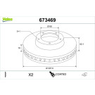 Valeo | Bremsscheibe | 673469