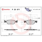 Brembo | Bremsbelagsatz, Scheibenbremse | P 23 071