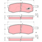 TRW | Bremsbelagsatz, Scheibenbremse | GDB3110