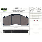 Valeo | Bremsbelagsatz, Scheibenbremse | 882221
