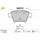 Valeo | Bremsbelagsatz, Scheibenbremse | 598702