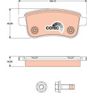 GDB1791 Bremsbelagsatz, Scheibenbremse COTEC GDB1791 Bremsbelagsatz, Scheibenbremse COTEC