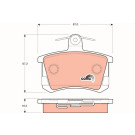 GDB1163 Bremsbelagsatz, Scheibenbremse COTEC GDB1163 Bremsbelagsatz, Scheibenbremse COTEC