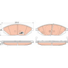 TRW Bremsbelagsatz, Scheibenbremse COTEC GDB4606