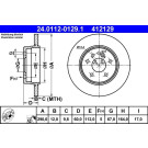 24.0112-0129.1 Bremsscheibe 24.0112-0129.1 Bremsscheibe