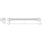 Metzger | Bremsschlauch | 4110746