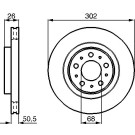 0 986 478 454 Bremsscheibe 0 986 478 454 Bremsscheibe