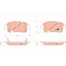 GDB3242 Bremsbelagsatz, Scheibenbremse COTEC GDB3242 Bremsbelagsatz, Scheibenbremse COTEC