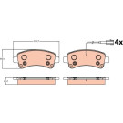 GDB2106 Bremsbelagsatz, Scheibenbremse GDB2106 Bremsbelagsatz, Scheibenbremse