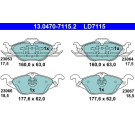 13.0470-7115.2 Bremsbelagsatz, Scheibenbremse ATE Ceramic