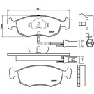 Brembo | Bremsbelagsatz, Scheibenbremse | P 24 007