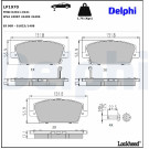 Delphi | Bremsbelagsatz, Scheibenbremse | LP1970 Delphi | Bremsbelagsatz, Scheibenbremse | LP1970