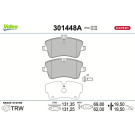 Valeo | Bremsbelagsatz, Scheibenbremse | 301448A