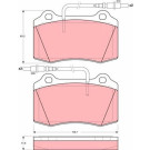 GDB1359 Bremsbelagsatz, Scheibenbremse GDB1359 Bremsbelagsatz, Scheibenbremse