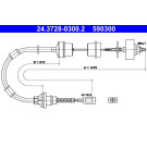 24.3728-0300.2 Seilzug, Kupplungsbetätigung 24.3728-0300.2 Seilzug, Kupplungsbetätigung
