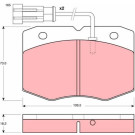 GDB1356 Bremsbelagsatz, Scheibenbremse GDB1356 Bremsbelagsatz, Scheibenbremse