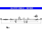ATE | Seilzug, Feststellbremse | 24.3727-1965.2