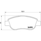 Brembo | Bremsbelagsatz, Scheibenbremse | P 68 049