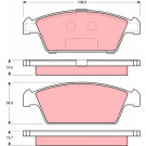 GDB3108 Bremsbelagsatz, Scheibenbremse GDB3108 Bremsbelagsatz, Scheibenbremse