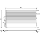 822666 Kondensator, Klimaanlage 822666 Kondensator, Klimaanlage