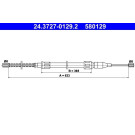 ATE | Seilzug, Feststellbremse | 24.3727-0129.2