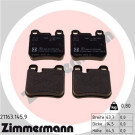 Zimmermann | Bremsbelagsatz, Scheibenbremse | 21163.145.9