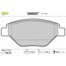 Valeo | Bremsbelagsatz, Scheibenbremse | 598557
