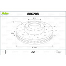 Valeo | Bremsscheibe | 886208