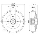 Hella | Bremstrommel | 8DT 355 302-791