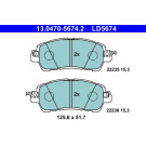 Bremsbelagsatz, Scheibenbremse ATE Ceramic 13.0470-5674.2