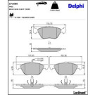 Delphi Bremsbelagsatz, Scheibenbremse LP1686