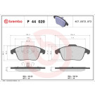 P 44 020 Bremsbelagsatz, Scheibenbremse PRIME LINE