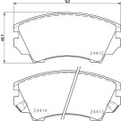 Hella Pagid | Bremsbelagsatz, Scheibenbremse | 8DB 355 013-041