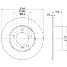 Hella | Bremsscheibe | 8DD 355 117-131