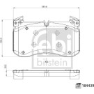 FEBI BILSTEIN 184439 Bremsbeläge