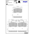 Delphi Bremsbelagsatz, Scheibenbremse LP1543 Delphi Bremsbelagsatz, Scheibenbremse LP1543