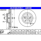 ATE | Bremsscheibe | 24.0128-0159.1