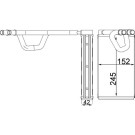 Mahle Wärmetauscher, Innenraumheizung BEHR AH 232 000S