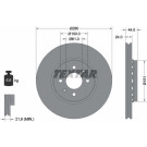 Textar 2 x TEXTAR Bremsscheibe PRO 92254603 Textar 2 x TEXTAR Bremsscheibe PRO 92254603
