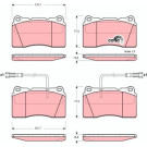 GDB1363 Bremsbelagsatz, Scheibenbremse COTEC GDB1363 Bremsbelagsatz, Scheibenbremse COTEC