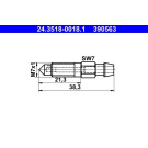 ATE | Entlüfterschraube/-ventil | 24.3518-0018.1