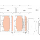 GDB3470 Bremsbelagsatz, Scheibenbremse GDB3470 Bremsbelagsatz, Scheibenbremse
