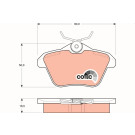 GDB1147 Bremsbelagsatz, Scheibenbremse COTEC