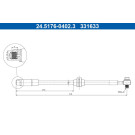 ATE | Bremsschlauch | 24.5176-0402.3