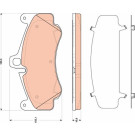 GDB1817 Bremsbelagsatz, Scheibenbremse GDB1817 Bremsbelagsatz, Scheibenbremse