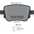 Textar Bremsbelagsatz, Scheibenbremse Q+ 2511003