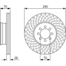 BOSCH Bremsscheibe 0 986 479 602