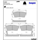 Delphi Bremsbelagsatz, Scheibenbremse LP684