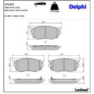 Delphi Bremsbelagsatz, Scheibenbremse LP1527