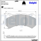 Delphi | Bremsbelagsatz, Scheibenbremse | LP3154 Delphi | Bremsbelagsatz, Scheibenbremse | LP3154
